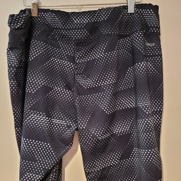 Danskin Now Women's Patterned Drawstring High Waisted Leggings Size XL Black - Picture 7 of 13